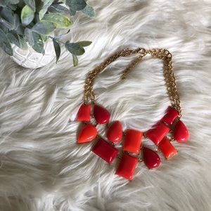 Chunky Necklace - red and orange